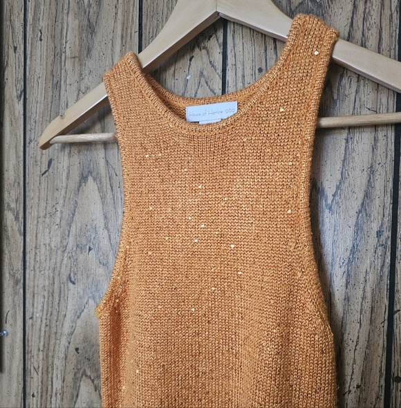 HOUSE OF HARLOW 1960 / REVOLVE Orange Knit Sparkle Maxi Dress - Small - Picture 3 of 6